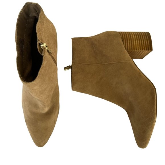 Blondo Tasel Cow Suede Leather Ankle Boots Pointed Toe - Picture 2 of 9